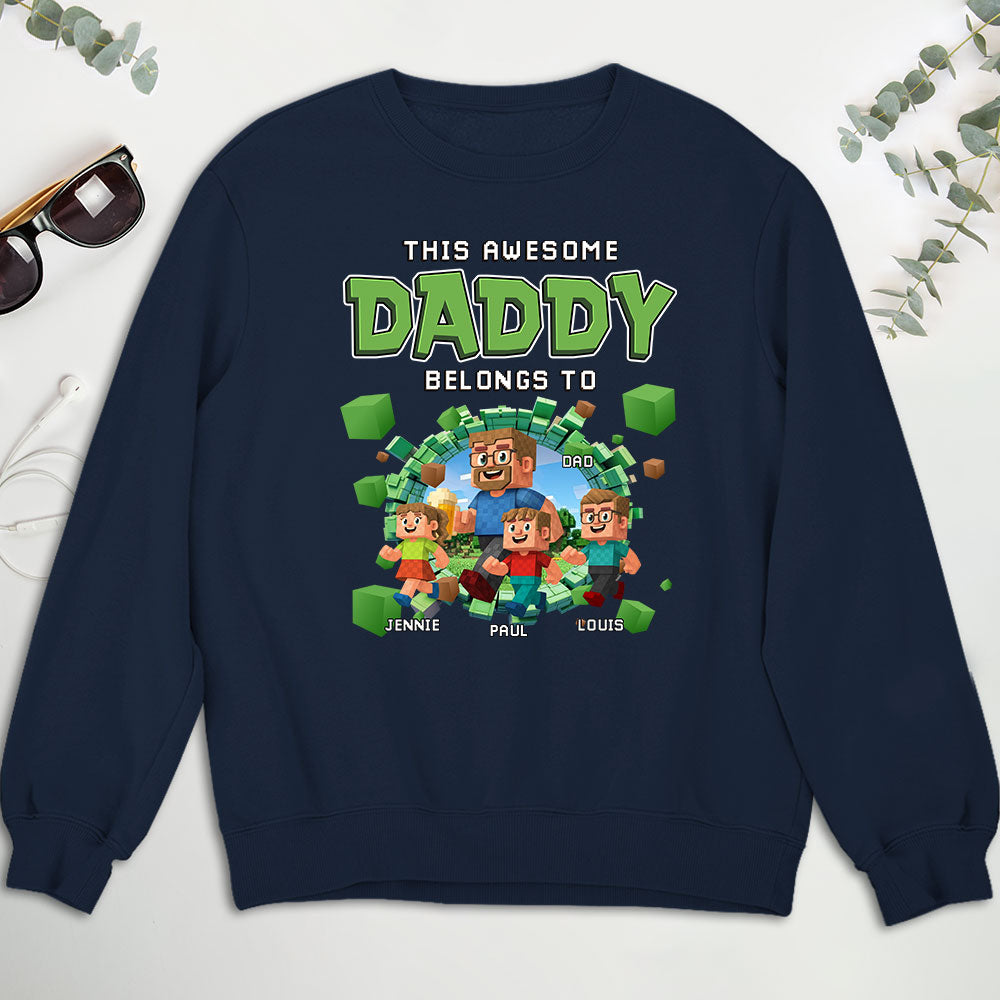 Custom Father's Day, Special Gift for Dad & Grandpa • Pixel Island Hero - Personalized Shirt