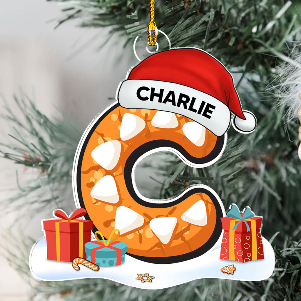Custom Family Ornament, Christmas Gift for Family Members •  Name And Letter - Personalized Acrylic Ornament