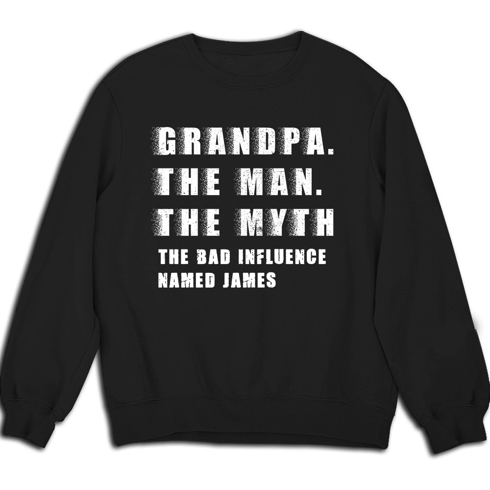 Custom Christmas & Birthday Gift for Dad, Grandpa • The Myth You Know - Personalized Shirt