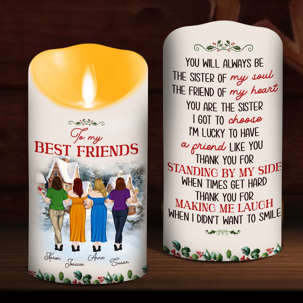 Christmas Cozy Crew - Personalized LED Candle