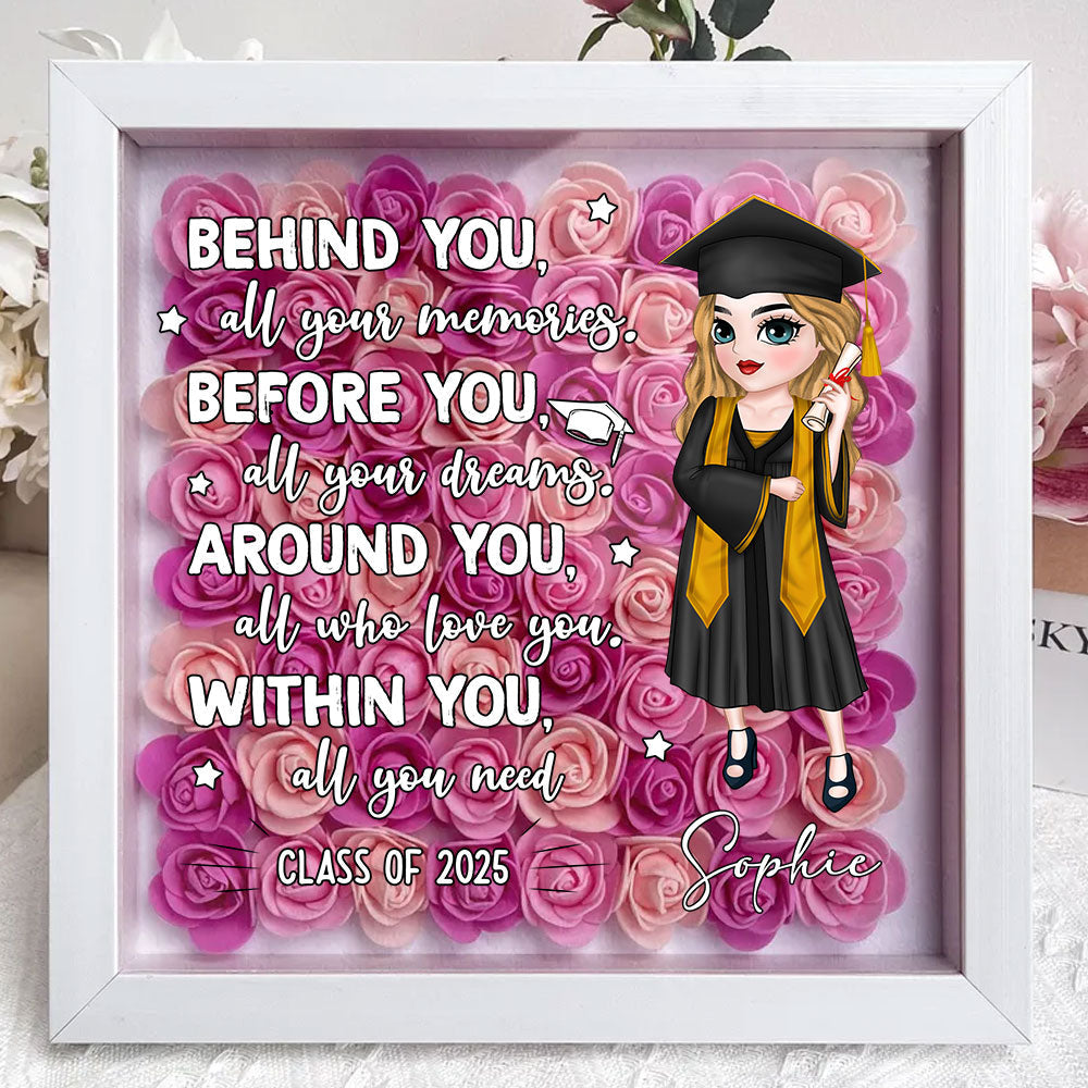 All Your Memories - Personalized Flower Shadow Box