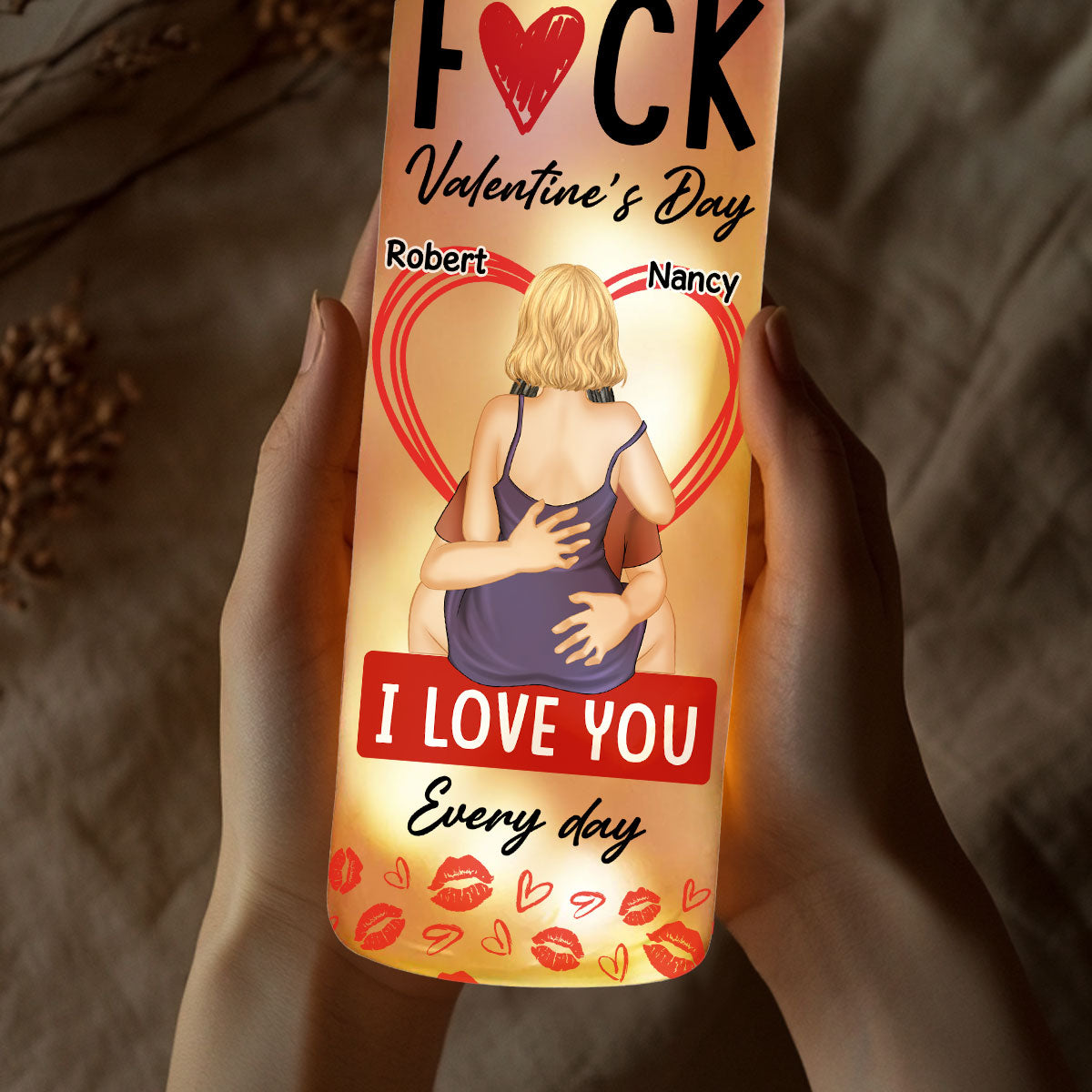 My Love Every Single Day - Personalized Bottle Lamp