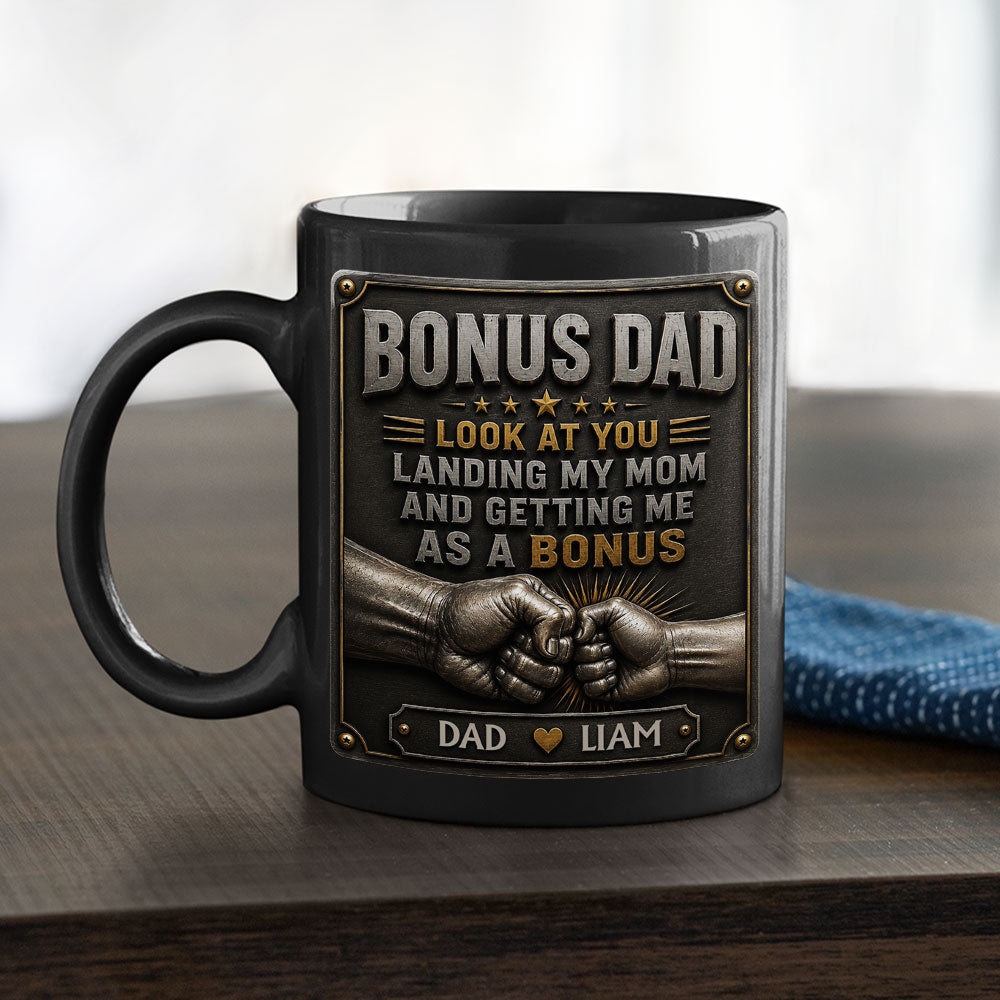 Custom Christmas & Birthday Keepsake Gift • Getting Me As A Bonus Ver 2 - Personalized 3D Effect Mug
