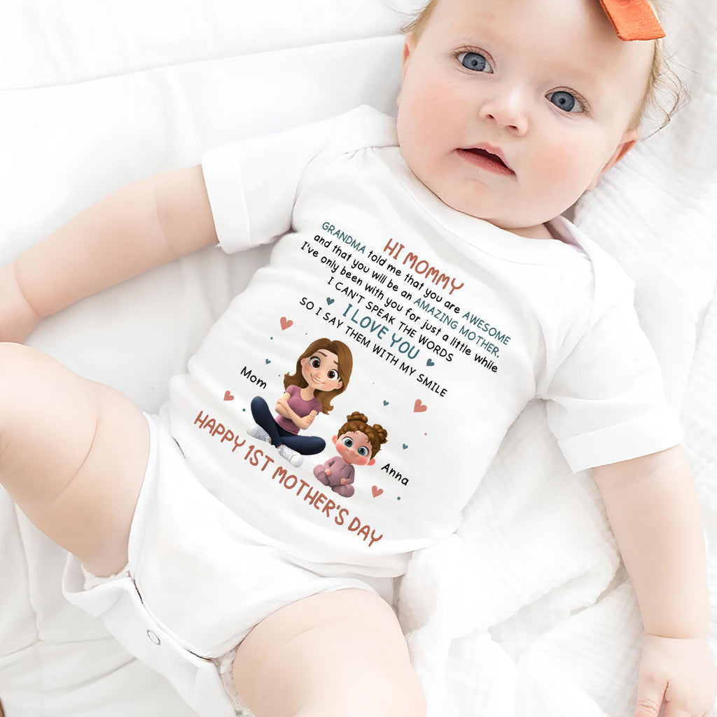 Grandma Told Me - Personalized Baby Onesie