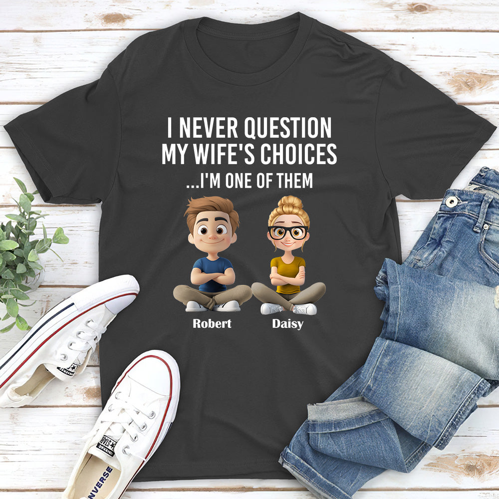 Custom Christmas Anniversary Keepsake Gifts For Husband • My Wife Choices - Personalized Shirt