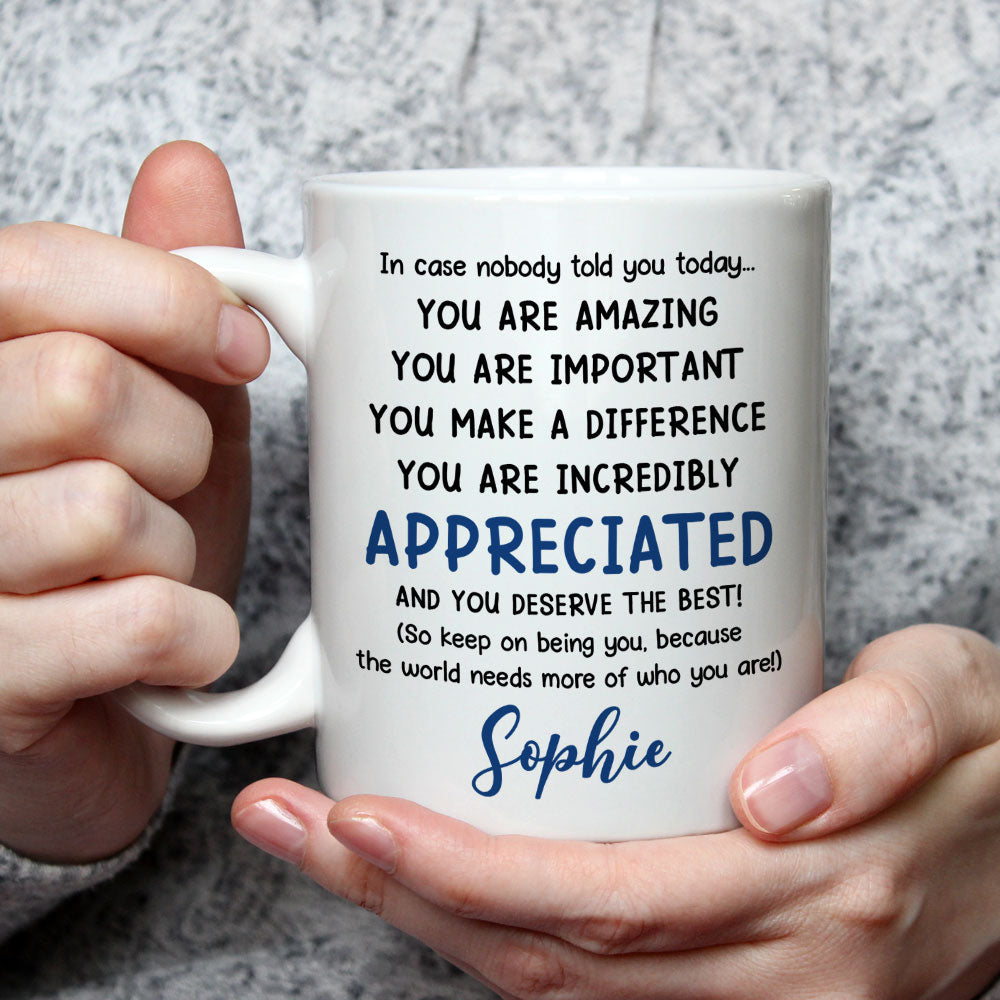 Custom Best Friend, Christmas & Birthday Friendship Keepsake Gift • You Deserve The Best - Personalized Coffee Mug