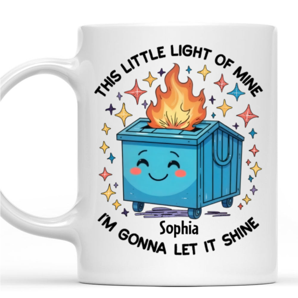 Custom Coworker, Christmas & Birthday Team Appreciation Gift • Dumpster On Fire - Personalized Coffee Mug