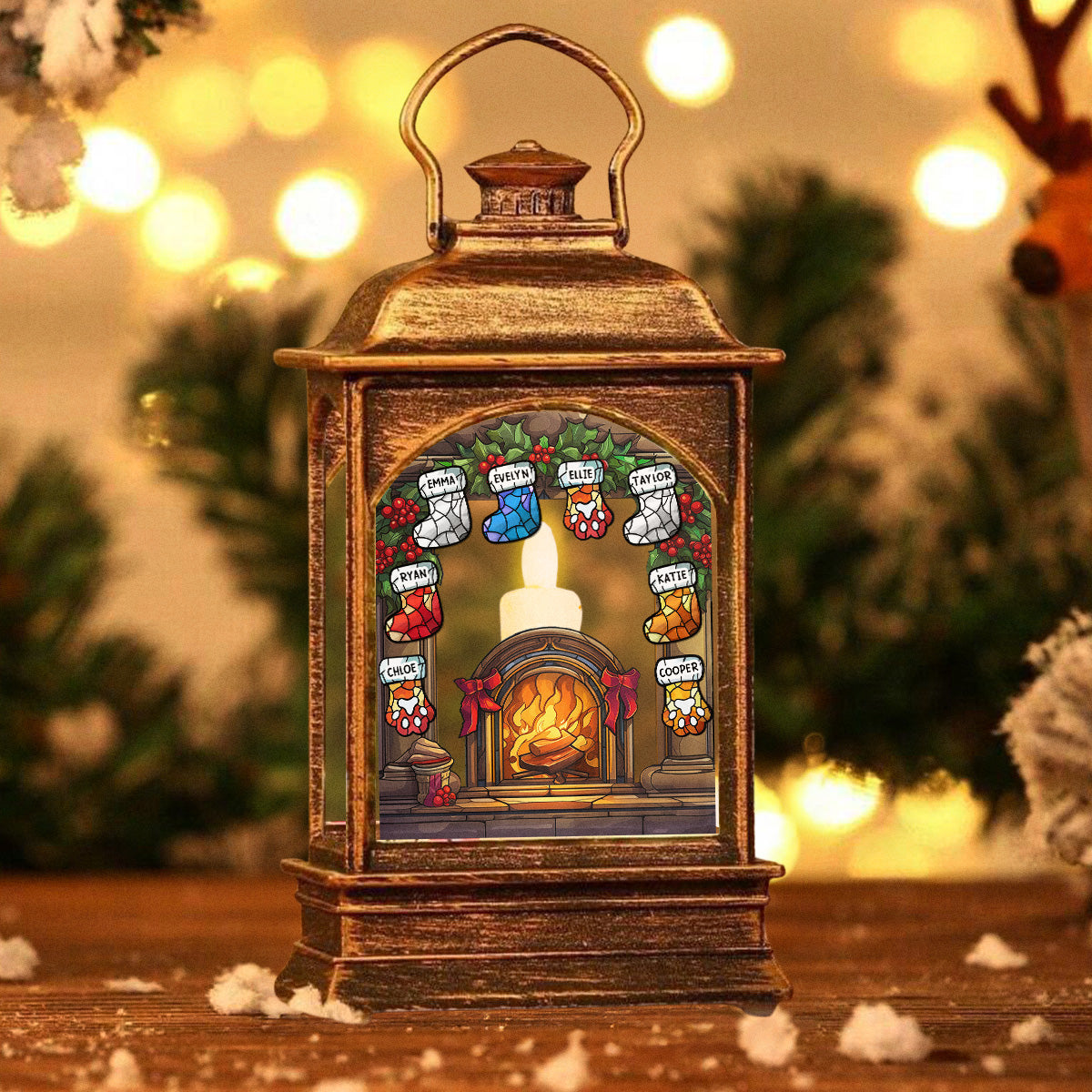 Warm Season - Personalized Christmas Wind Lamp