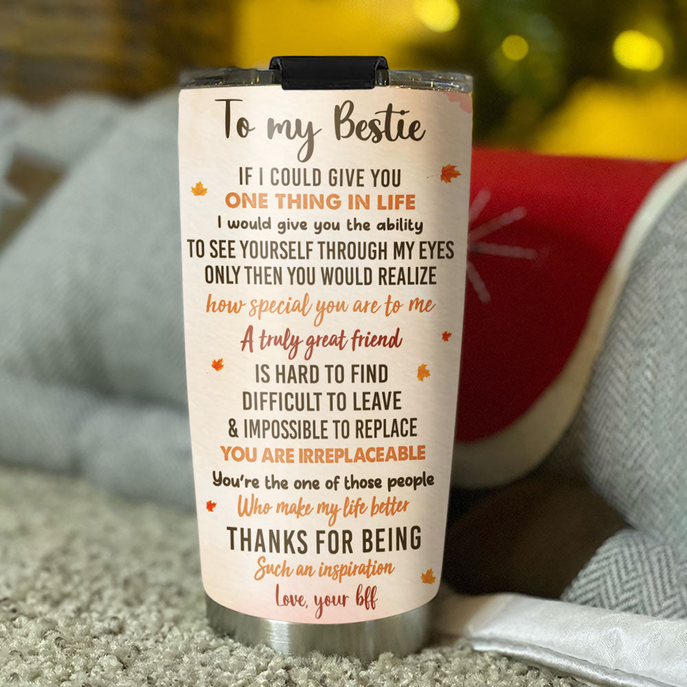 Custom Christmas Birthday Gifts For Best Friend • Besties Since Day One - Personalized Tumbler