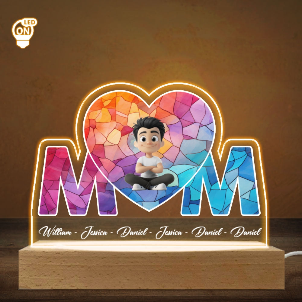 Custom Mother's Day Gift for Mom Grandma • Mother Is The Light In Our Lives - Personalized LED Light