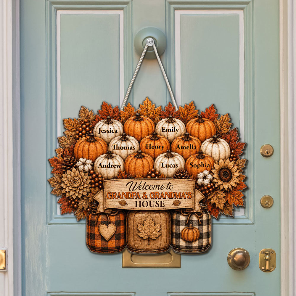 Fall Memories Grow Here - Personalized Wood Sign