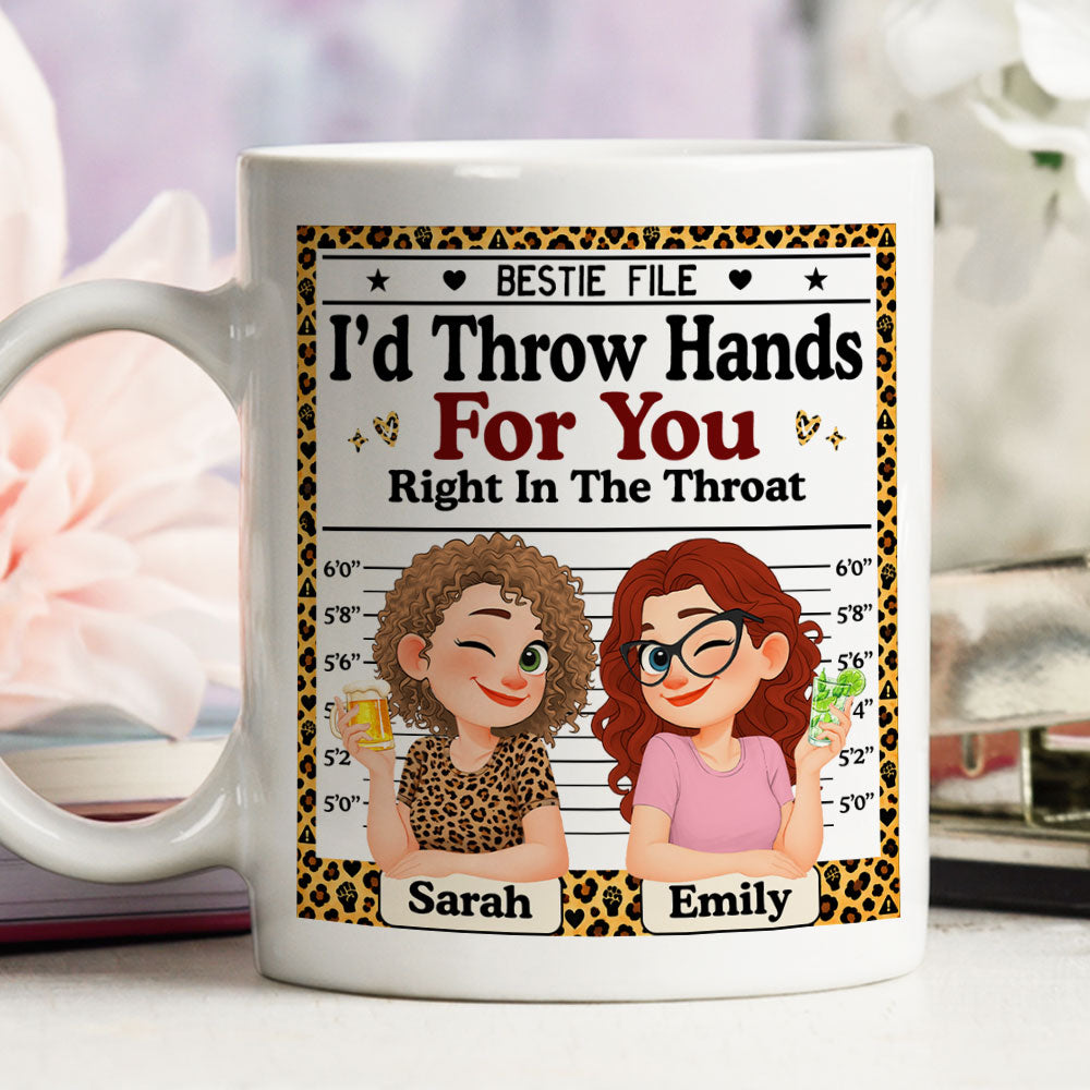 Custom Best Friend, Christmas & Birthday Friendship Keepsake Gift • Bestie File - Personalized Coffee Mug