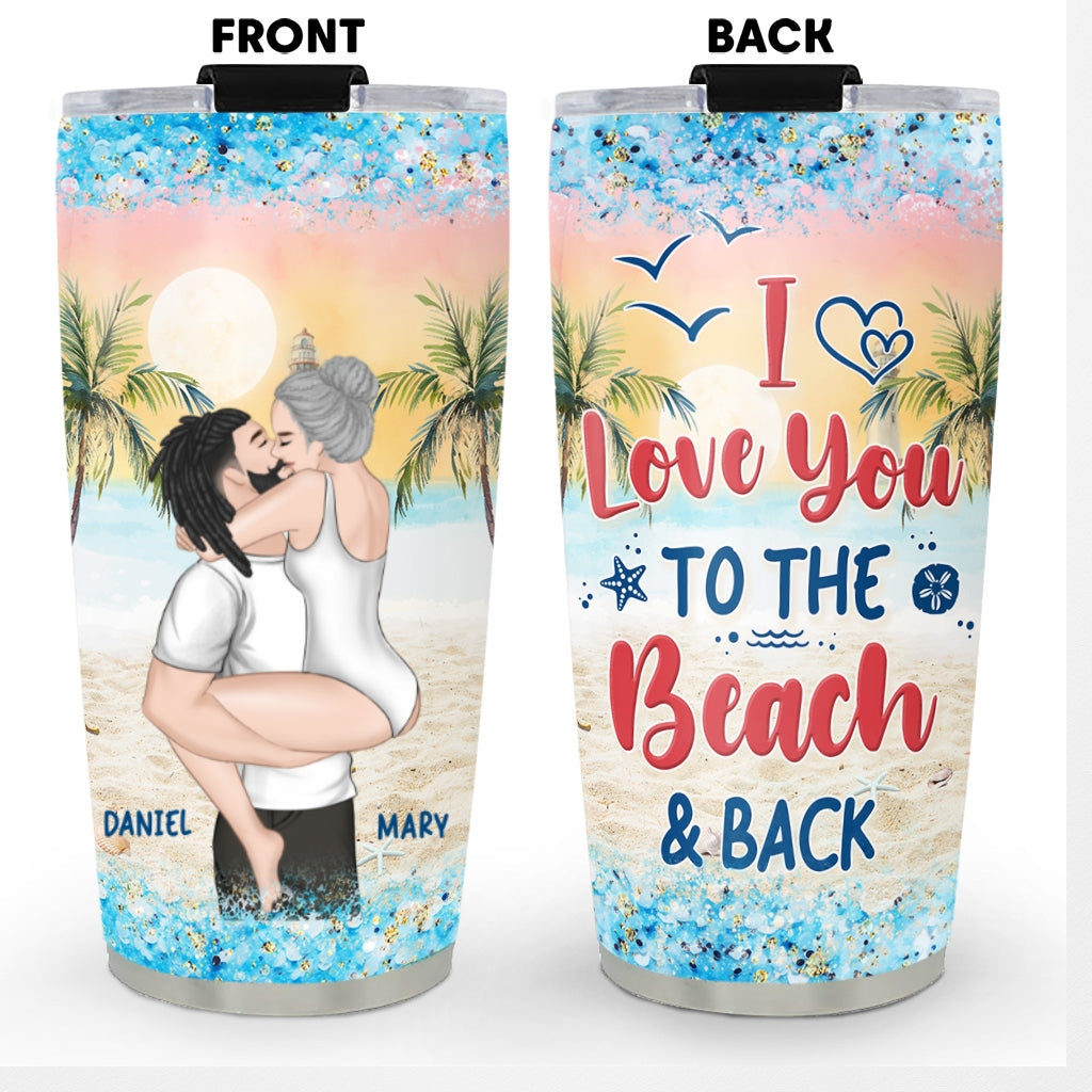 To The Beach - Personalized Tumbler