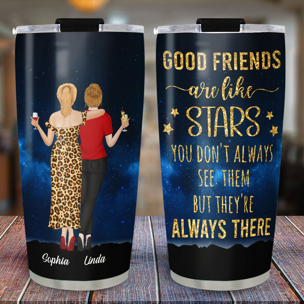 Custom Christmas Birthday Gifts For Best Friend • Good Friends - Personalized Tumbler