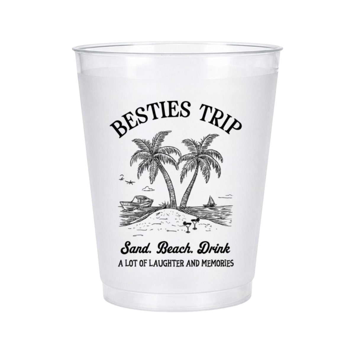Friends Trip - Personalized Frosted Cup