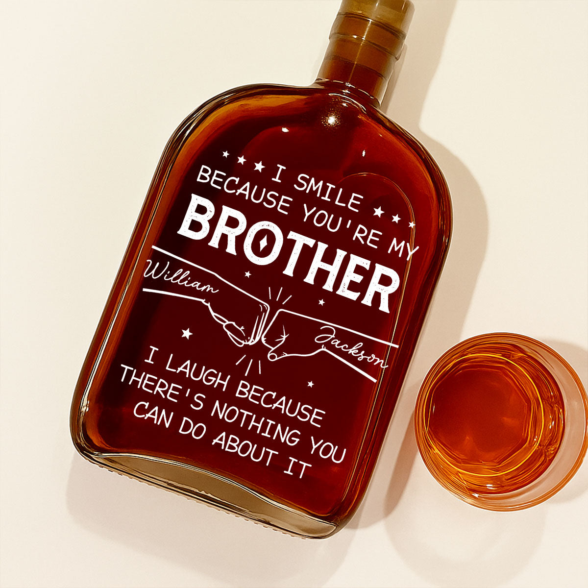 My Brother Version 2 - Personalized Spirits Decanter