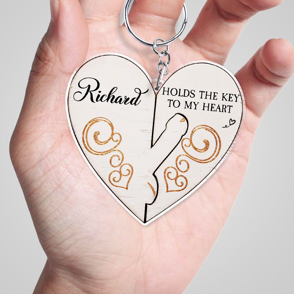 You Hold The Key To My Heart - Personalized Acrylic Keychain