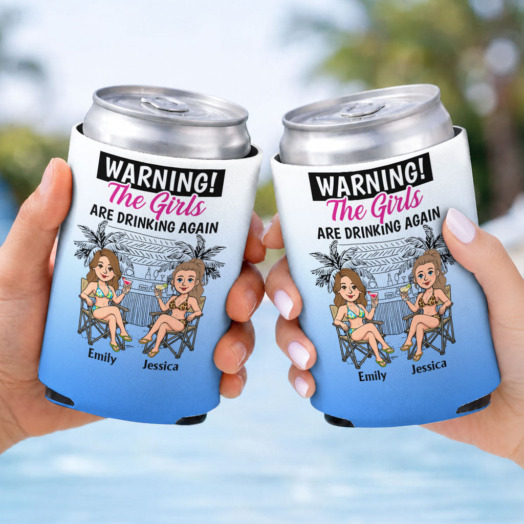 The Girls - Personalized Skinny Can Cooler