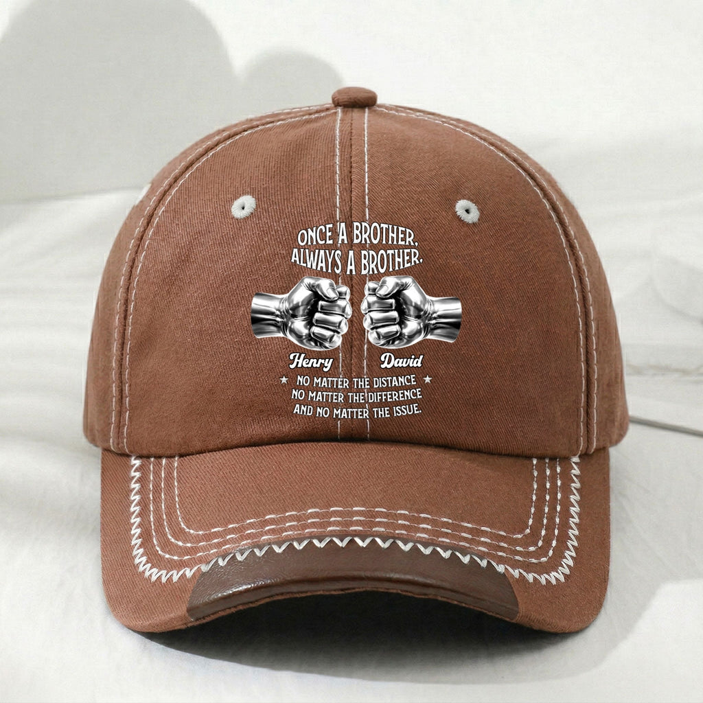 Always My Brother - Personalized Vintage Soft Baseball Cap