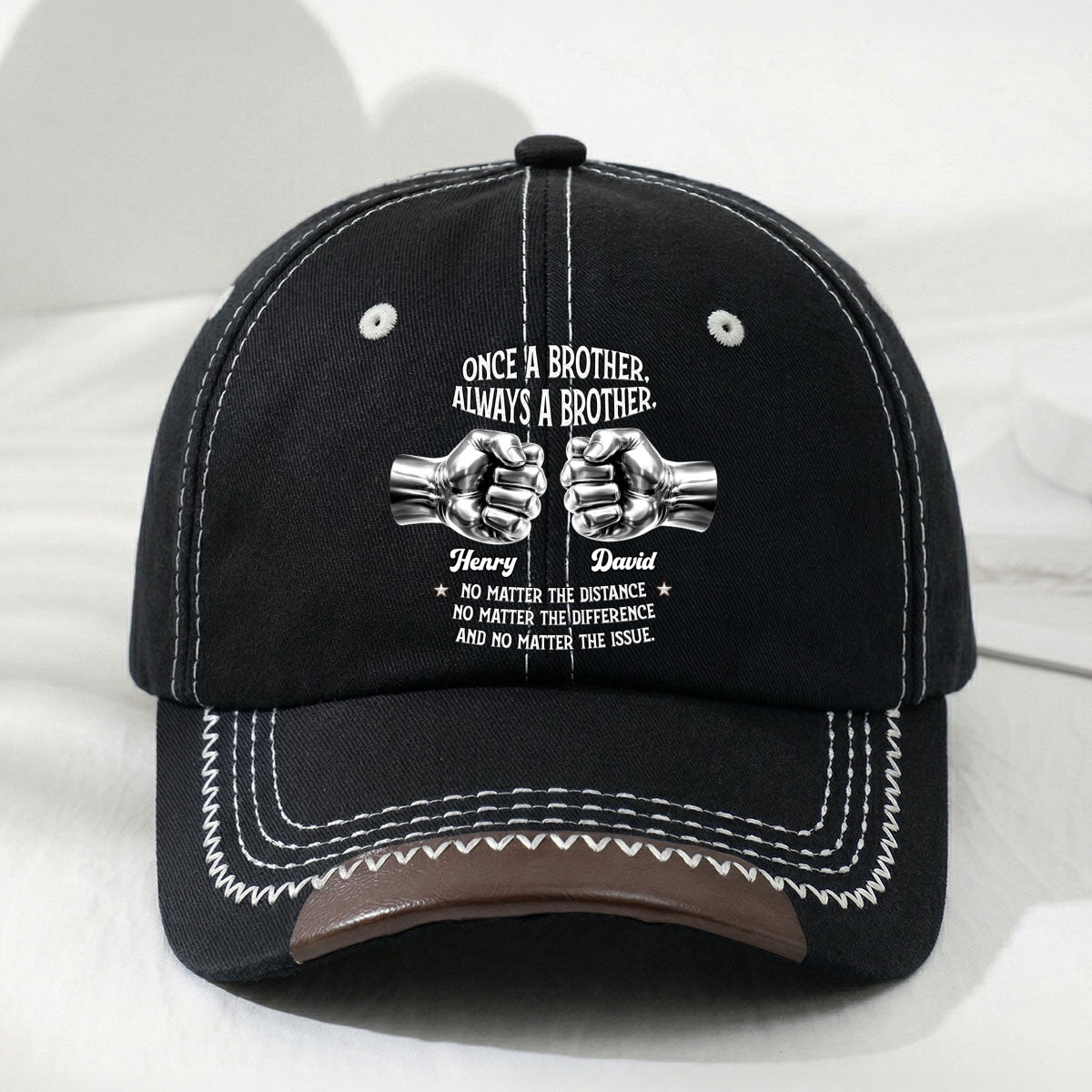 Always My Brother - Personalized Vintage Soft Baseball Cap