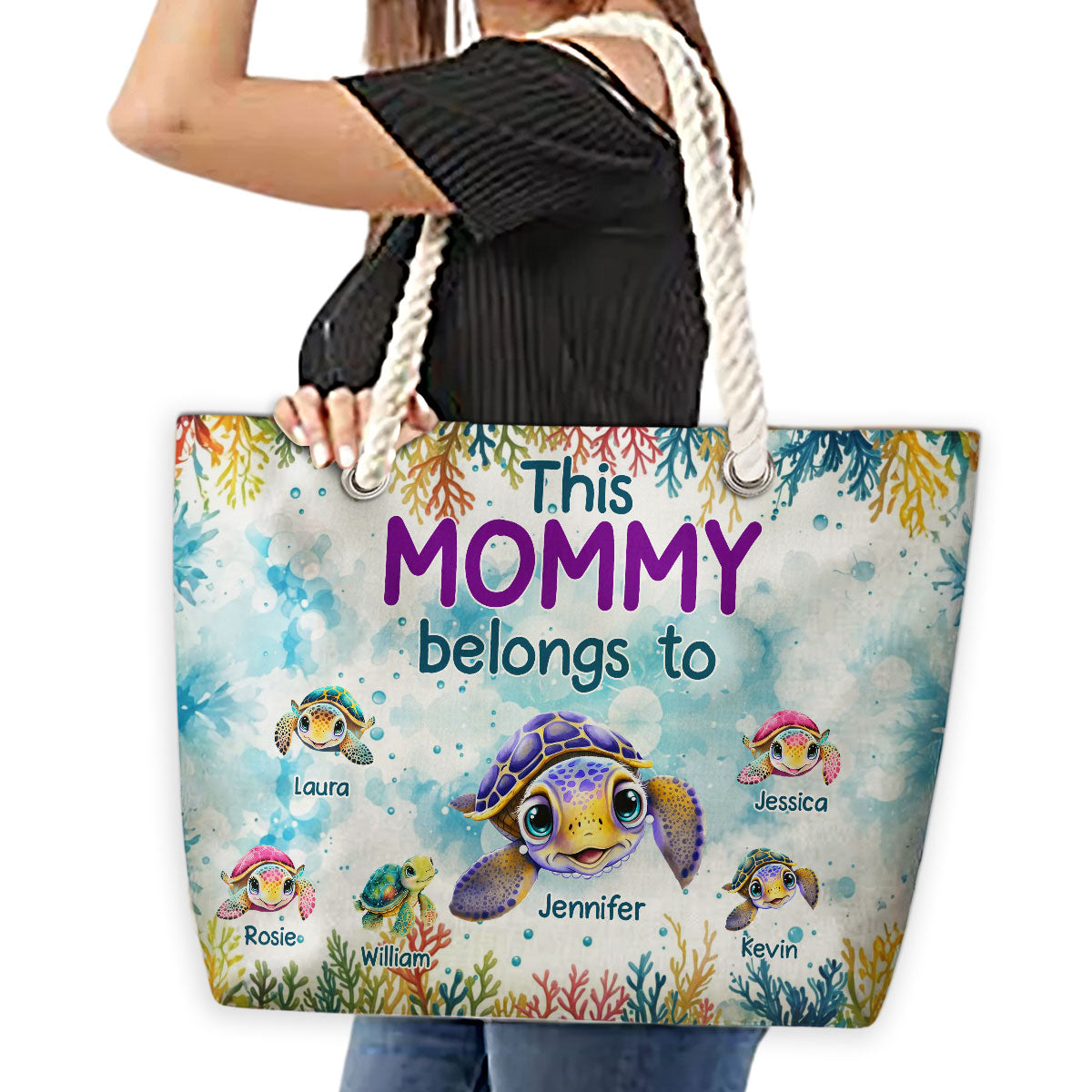 Grandma Belongs To - Personalized Beach Bag