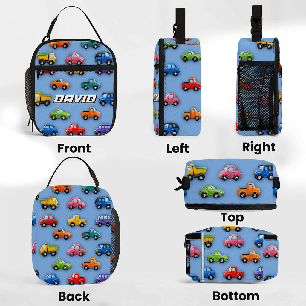 Vehicle Adventure - Personalized Insulated Lunch Bag