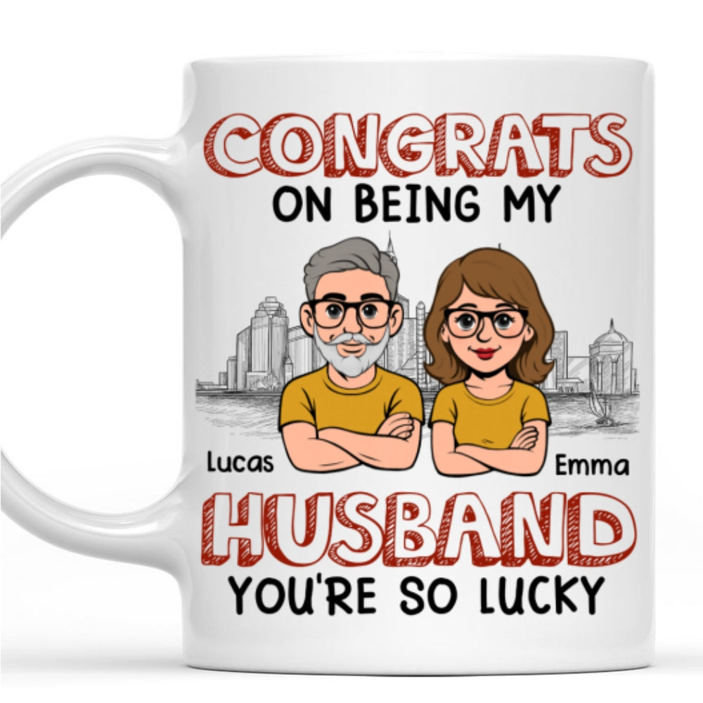 Custom Anniversary Keepsake Gifts For Couple • Being My Hubby - Personalized Coffee Mug