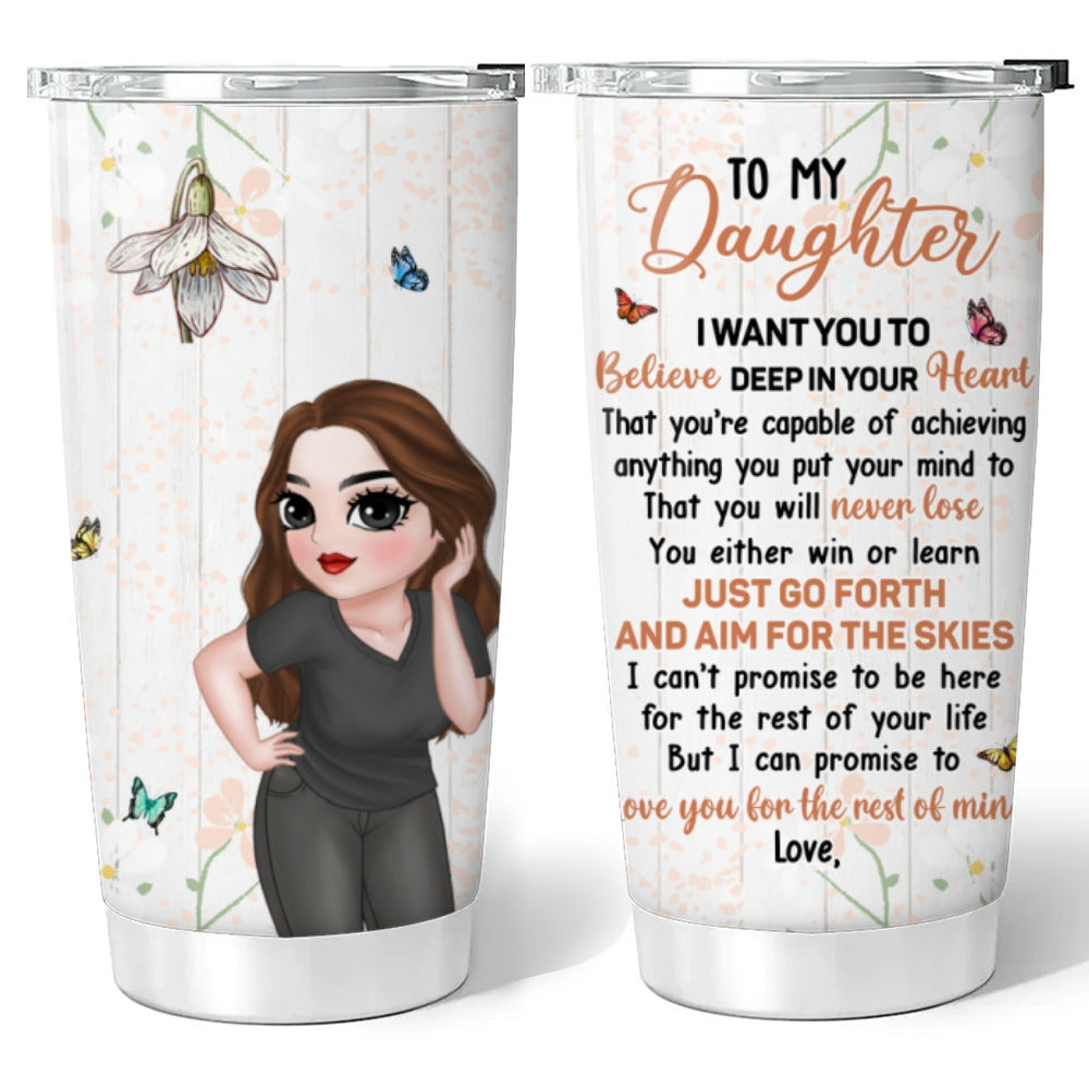 Custom Christmas Birthday Gifts For Daughter • Just Go Forth - Personalized Tumbler