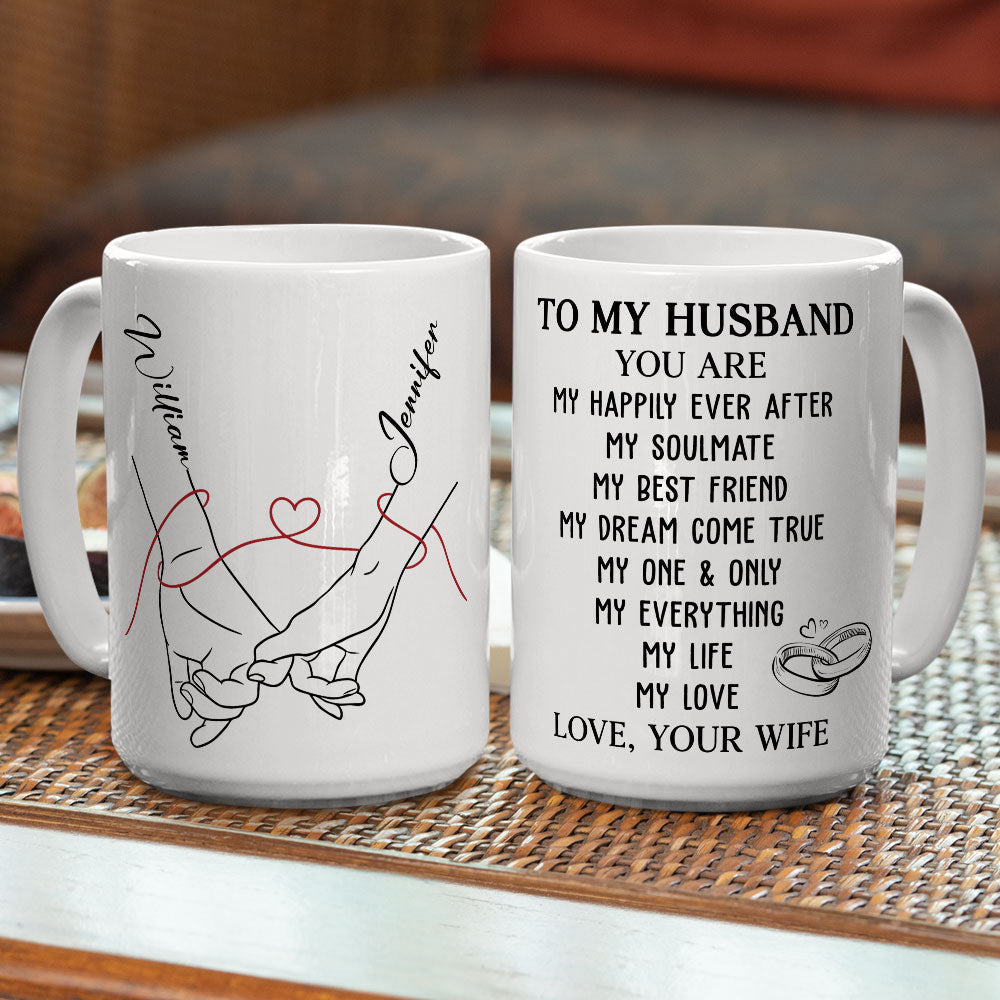 Custom Anniversary Keepsake Gifts For Couple • My Life My Love - Personalized Coffee Mug