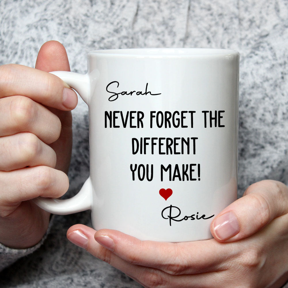 Custom Coworker, Christmas & Birthday Team Appreciation Gift • Never Forget - Personalized Coffee Mug