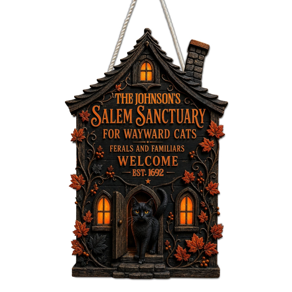 Ferals And Familiars - Personalized Wood Sign