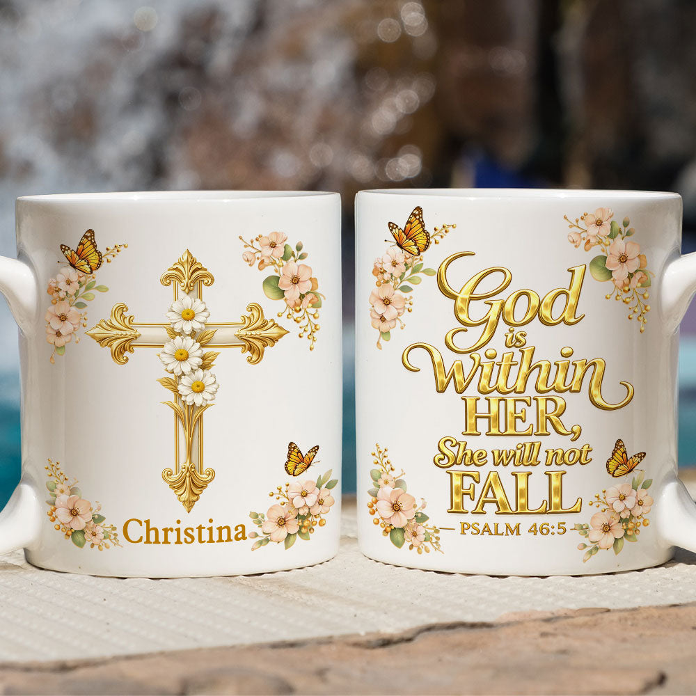 Custom Christmas & Birthday Gift for Daughter • You Will Not Fall - Personalized Coffee Mug