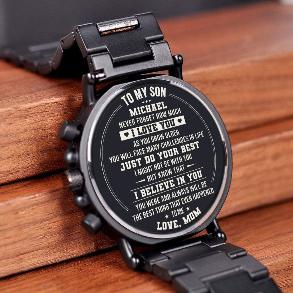 Just Do Your Best - Personalized Engraved Wooden Watches GQ026