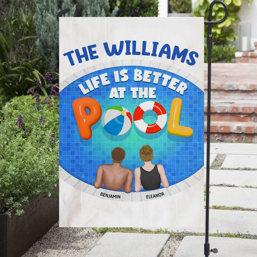 We Are In The Pool - Personalized Flag
