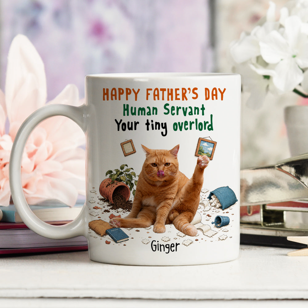 Custom Photo Christmas & Birthday Keepsake Gift • The Tiny Overlords Photo - Personalized Coffee Mug